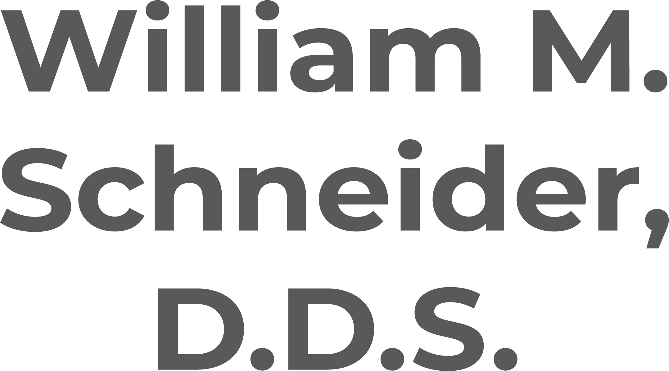 William Schneider, DDS logo