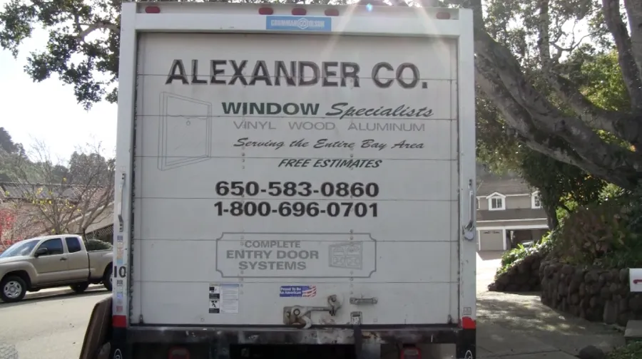 Picture of The Alexander Company truck, a symbol of quality and reliability, stands ready to serve the Bay Area with expert window solutions. Renowned for high customer satisfaction, the company seamlessly connects homes with craftsmanship. Copyright ©2025 Diamond Certified Resource

 - Alexander Company