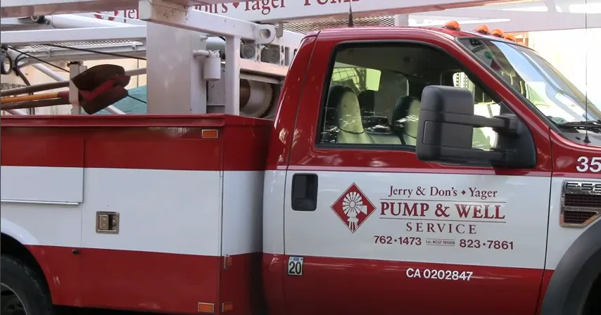 Picture of A Jerry and Don's Yager Pump and Well Service truck, showcasing their commitment to quality outcomes in every project. This vehicle, equipped for excellence, reflects the companyâ€™s recognition for expertise and quality. Copyright ©2025 Diamond Certified Resource

 - Jerry & Don's Yager Pump & Well Service