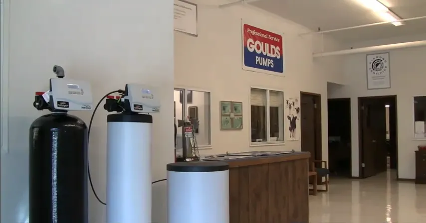 Picture of Inside Jerry and Don's Yager Pump and Well Service, a quiet display of water treatment systems hints at their commitment to quality outcomes. The organized space speaks to their expertise and high customer satisfaction. Copyright ©2025 Diamond Certified Resource

 - Jerry & Don's Yager Pump & Well Service