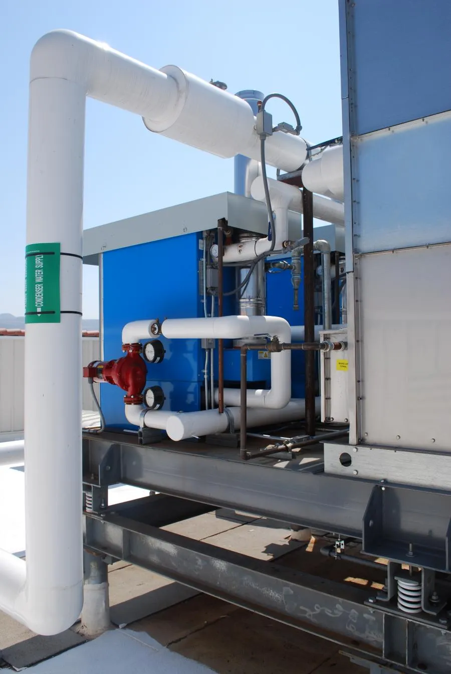 Picture of  A complex network of pipes and gauges showcases Bell Products, Inc.'s focus on quality outcomes in advanced HVAC systems. The precision of this installation reflects their recognition for expertise and quality. Copyright ©2025 Diamond Certified Resource.

 - Bell Products, Inc.