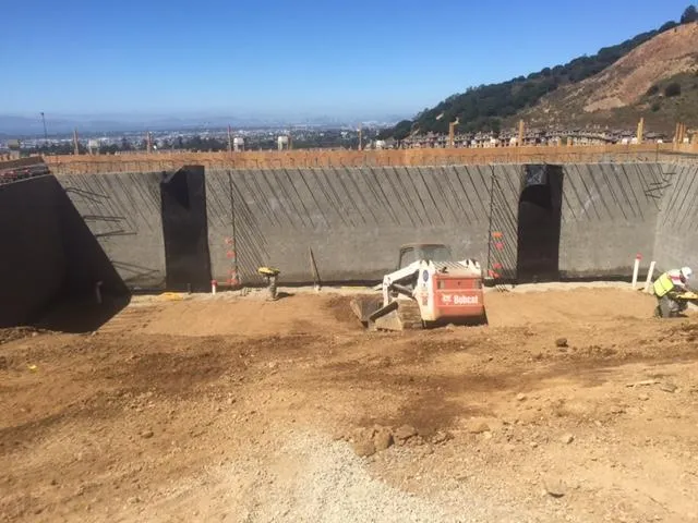 Picture of  Amidst a sprawling construction site, Bay Area Drainage, Inc. oversees precise excavation work, expertly prepared for a new infrastructure project, a testament to their Diamond Certified expertise and consistent Highest in Quality rating. Copyright ©2025 Diamond Certified Resource.

 - Bay Area Drainage, Inc.