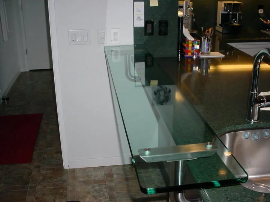 Picture of  A sleek glass countertop extension, installed with precision, highlights Bell Products, Inc.'s commitment to quality outcomes in modern kitchen designs. Recognized for expertise and quality, this detail reflects the company’s dedication to excellence. Copyright ©2025 Diamond Certified Resource.

 - Bell Products, Inc.