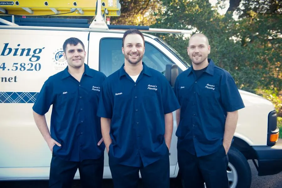 Picture of  Standing proudly in front of their service van, the team at Roman's Plumbing, Inc. exemplifies the company’s dedication to high customer satisfaction ratings. Their coordinated uniforms and confident smiles hint at a cohesive unit recognized for expertise and quality. Copyright ©2025 Diamond Certified Resource.

 - Roman's Plumbing, Inc.