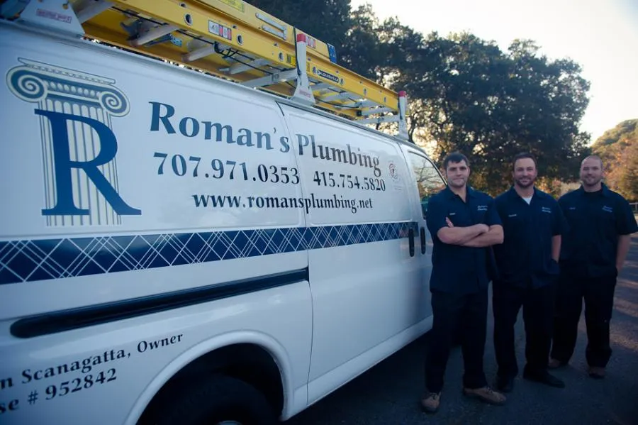 Picture of  Standing by their trusted work van, the team at Roman's Plumbing, Inc. embodies the expertise and quality the company is known for. It's this dedication that has earned them Diamond Certified status. Copyright ©2025 Diamond Certified Resource.

 - Roman's Plumbing, Inc.