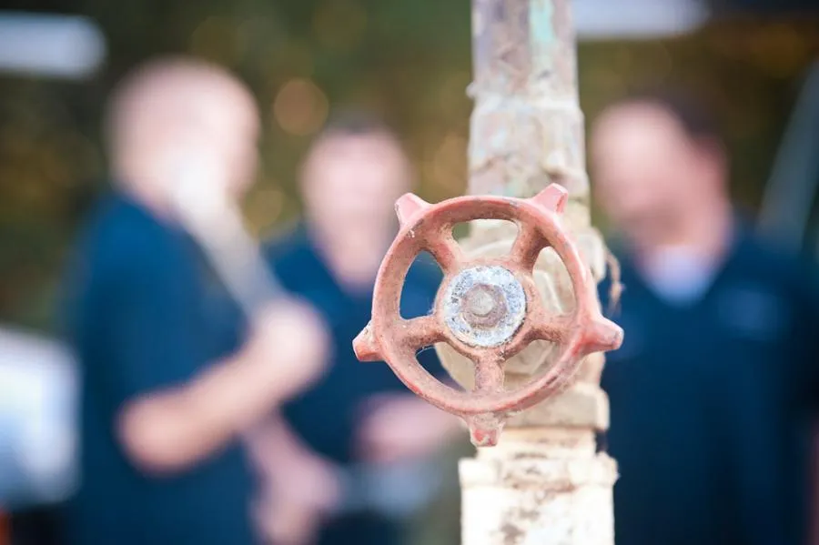 Picture of  A weathered valve takes center stage, embodying the essence of Roman's Plumbing, Inc.'s commitment to maintaining quality outcomes. Their expertise ensures fluid operations in every project they undertake. Copyright ©2025 Diamond Certified Resource.

 - Roman's Plumbing, Inc.