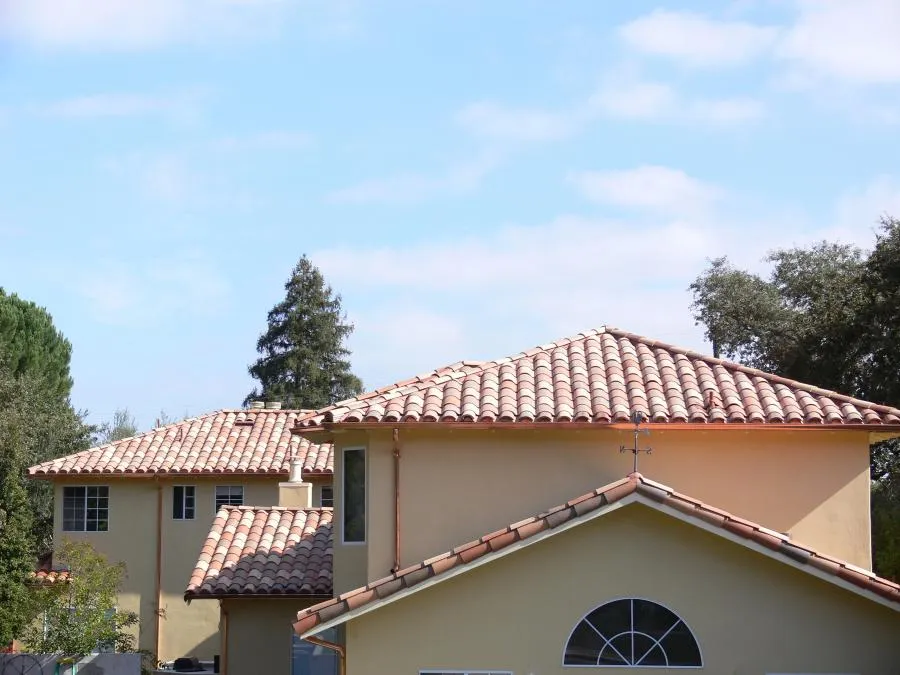 Picture of Beneath the clear sky, a house with meticulously crafted terracotta roofing showcases Los Gatos Roofing's dedication to quality outcomes. The expert installation reflects the companyâ€™s high customer satisfaction ratings. Copyright ©2025 Diamond Certified Resource

 - Los Gatos Roofing