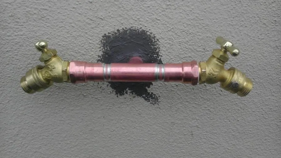 Picture of  A meticulously installed copper pipe with dual brass spigots hints at Gladiator Repipe, Inc.’s dedication to quality outcomes. Their focus on precision plumbing solutions has consistently earned them a Highest in Quality rating. Copyright ©2025 Diamond Certified Resource.

 - Gladiator Repipe, Inc.
