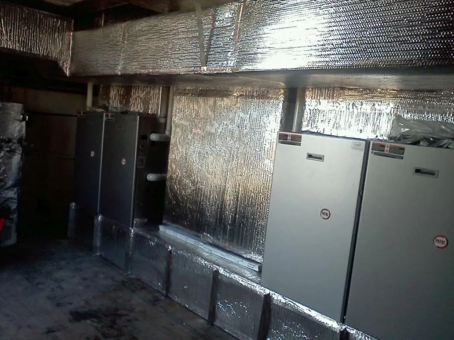 Picture of In a showcase of precision, Ortiz Heating and Air Conditioning insulates an HVAC system with reflective materials, highlighting their focus on quality outcomes and efficiency. Copyright ©2025 Diamond Certified Resource

 - Ortiz Heating and Air Conditioning