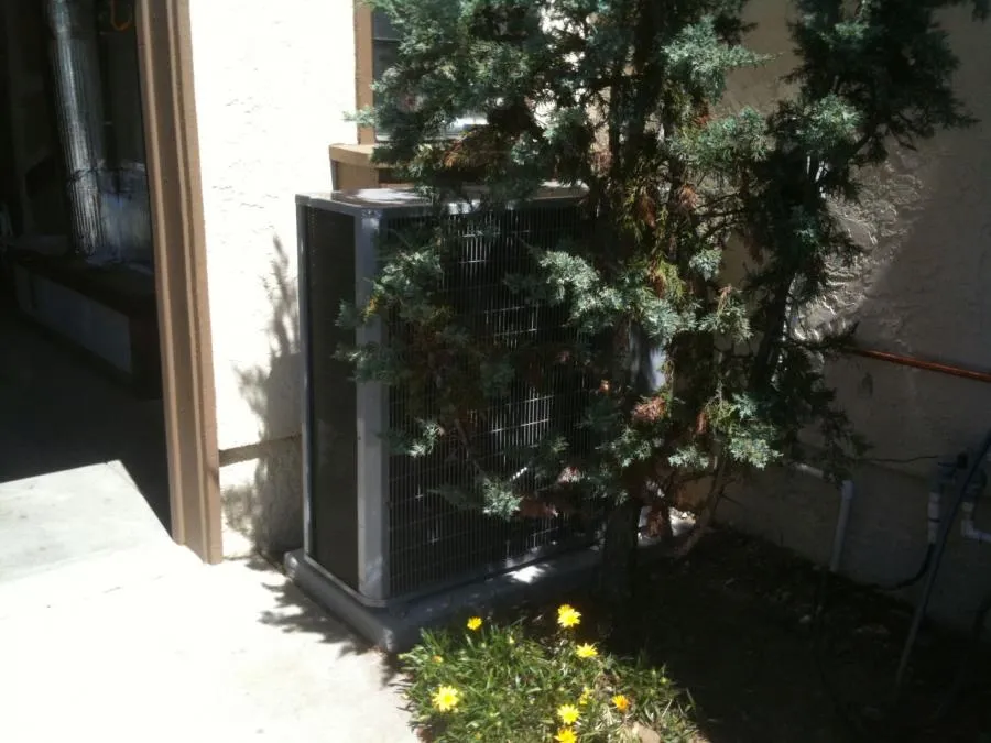 Picture of Nestled beside a building, a well-maintained air conditioning unit reflects Ortiz Heating and Air Conditioning's commitment to quality outcomes. Their expertise ensures reliable comfort for every space. Copyright ©2025 Diamond Certified Resource

 - Ortiz Heating and Air Conditioning