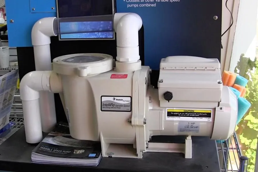 Picture of The Pentair Intelliflo variable speed pump, showcased by Roger's Pool & Spa Service Inc., exemplifies the companyâ€™s focus on quality outcomes. This advanced equipment promises energy-efficient pool management. Copyright ©2025 Diamond Certified Resource - Roger's Pool & Spa Service Inc.