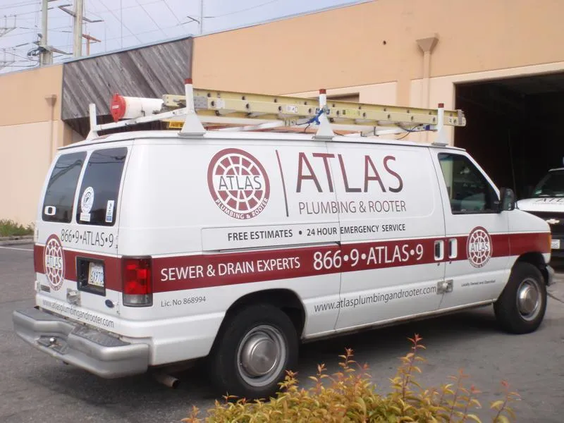 Picture of A well-equipped Atlas Plumbing & Rooter van, with ladders ready for service, symbolizes their focus on quality outcomes. The company's commitment to excellence is evident in every service call. Copyright ©2025 Diamond Certified Resource

 - Atlas Plumbing & Rooter