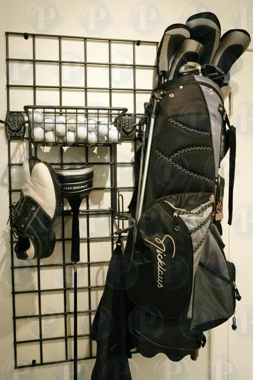 Picture of A well-organized golf storage rack showcases PremierGarage's commitment to quality outcomes. This meticulously arranged setup hints at a dedication to optimal space utilization and customer satisfaction. PremierGarage is recognized for expertise and quality. Copyright ©2025 Diamond Certified Resource

 - PremierGarage