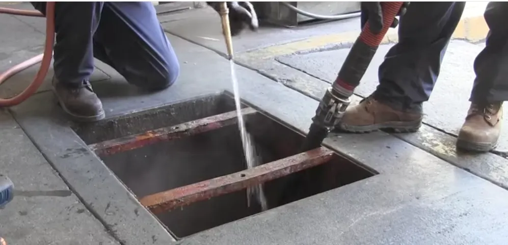 Picture of A team member from Environmental Pump Services, Inc. precisely cleans a drainage area, highlighting the companyâ€™s focus on quality outcomes. Consistently highest-rated for quality, they ensure optimal performance and customer satisfaction. Copyright ©2025 Diamond Certified Resource

 - Environmental Pump Services, Inc.