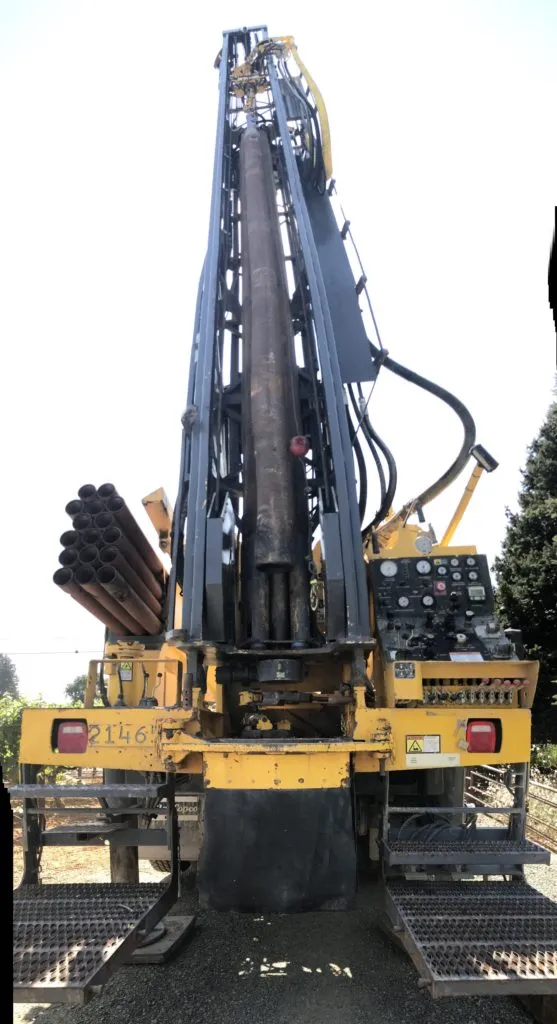 Picture of Amidst the intricate machinery of a towering drill rig, McLean & Williams, Inc. exemplifies their focus on quality outcomes in the field. This steadfast commitment has earned them high customer satisfaction ratings. Copyright ©2025 Diamond Certified Resource - McLean & Williams, Inc.
