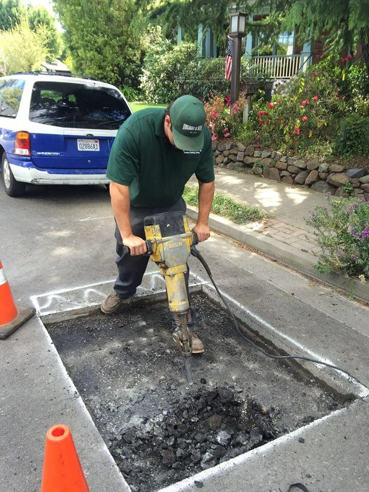 Picture of A dedicated Ongaro & Sons technician skillfully operates a jackhammer to address road maintenance, reflecting the companyâ€™s focus on quality outcomes. Ongaro & Sons' commitment to craftsmanship consistently earns high customer satisfaction ratings. Copyright ©2025 Diamond Certified Resource

 - Ongaro & Sons