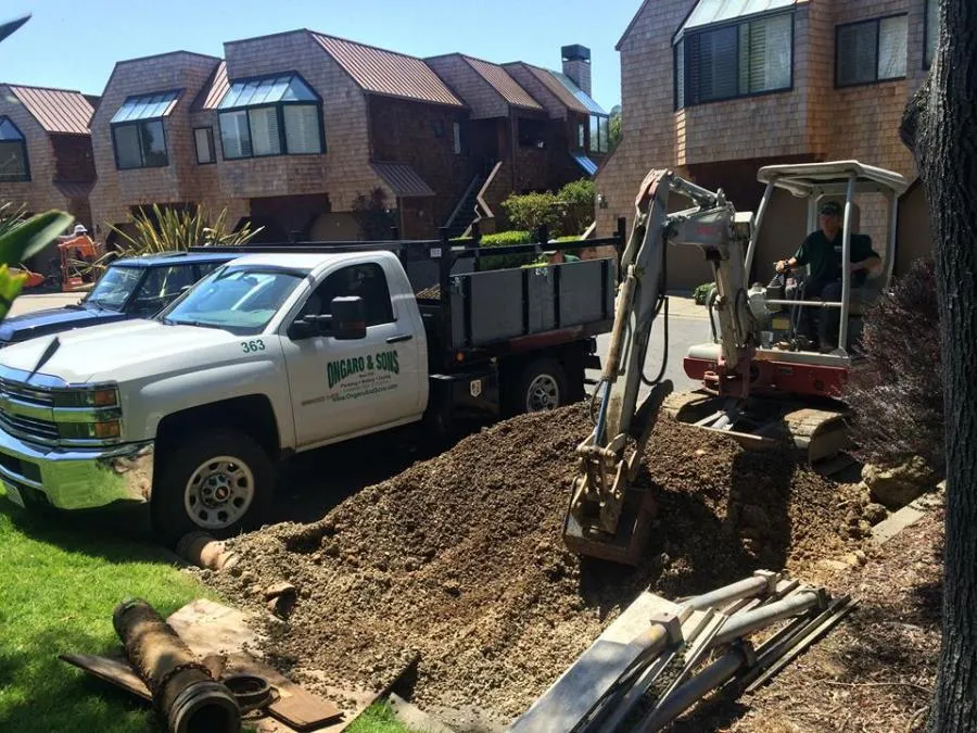 Picture of Amidst a suburban backdrop, Ongaro & Sons expertly maneuvers excavation equipment, emphasizing their focus on quality outcomes. This precision and care are why they're top-rated for Quality. Copyright ©2025 Diamond Certified Resource

 - Ongaro & Sons