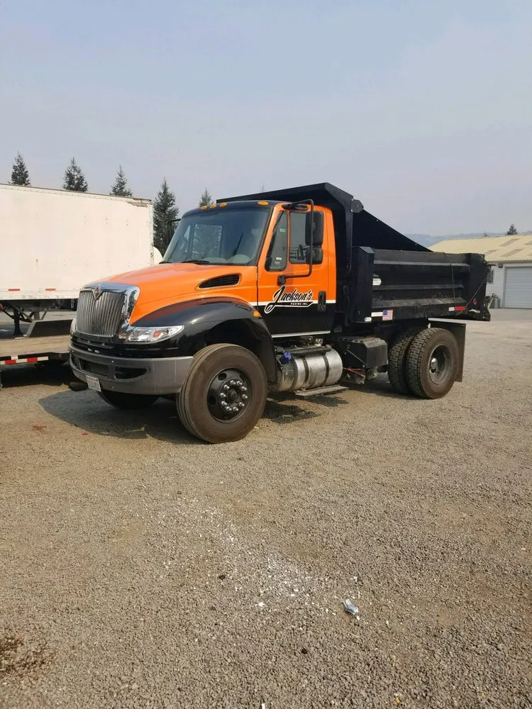 Picture of  

A rugged dump truck in the yard of Jackson's Paving & Equipment Rentals, Inc., ready for its next project. The company's dedication to quality outcomes is evident in every meticulous detail. Copyright ©2025 Diamond Certified Resource.

 - Jackson's Paving & Equipment Rentals, Inc.