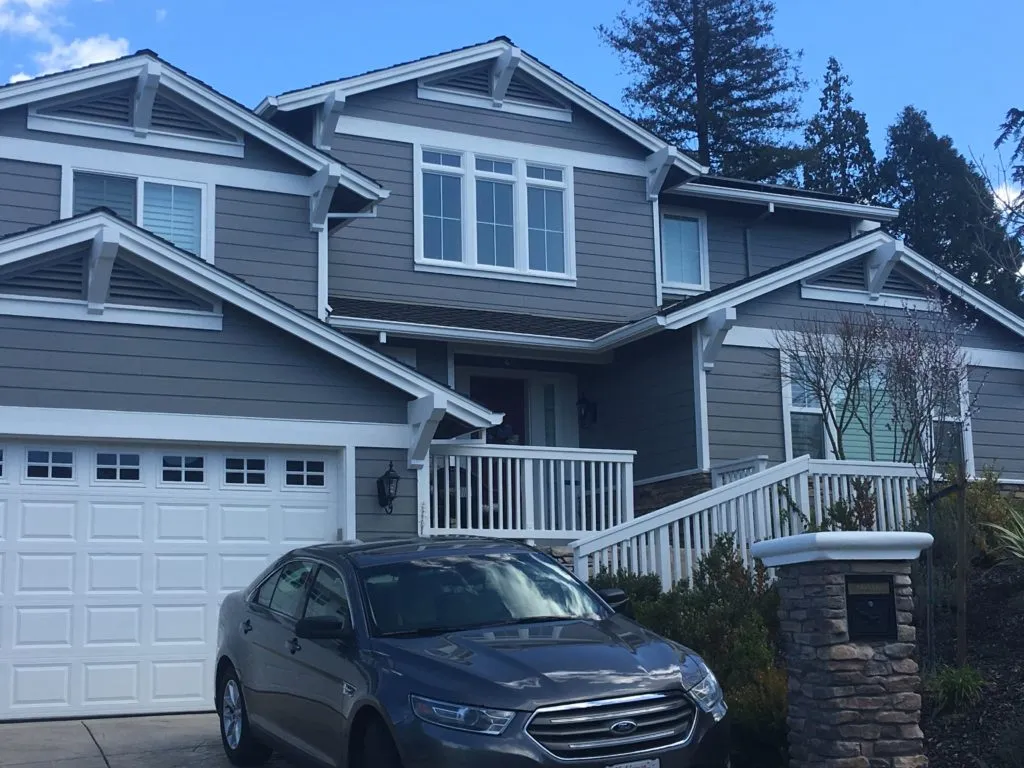 Picture of A freshly coated exterior shines under a clear sky, exemplifying the quality outcomes S & S Painting and Coatings, Inc. consistently delivers. This home stands as a testament to their Diamond Certified expertise and high customer satisfaction ratings. Copyright ©2025 Diamond Certified Resource. - S & S Painting and Coatings, Inc.