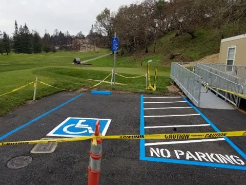 Picture of  A newly paved and marked accessible parking space exemplifies Jackson's Paving & Equipment Rentals, Inc.'s commitment to quality outcomes. Their attention to detail reflects their high customer satisfaction ratings. Copyright ©2025 Diamond Certified Resource.

 - Jackson's Paving & Equipment Rentals, Inc.