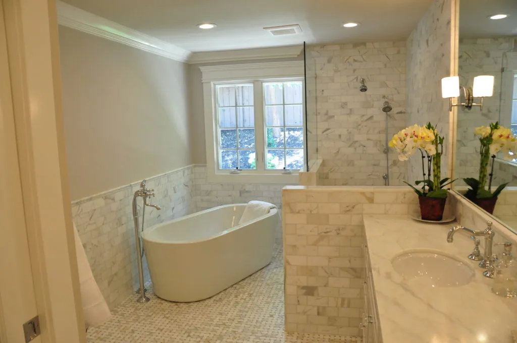 Picture of In this elegantly remodeled bathroom, Diablo Valley Cabinetry showcases their focus on quality outcomes. The serene space is a testament to their expertise in achieving high customer satisfaction. Copyright ©2025 Diamond Certified Resource - Diablo Valley Cabinetry
