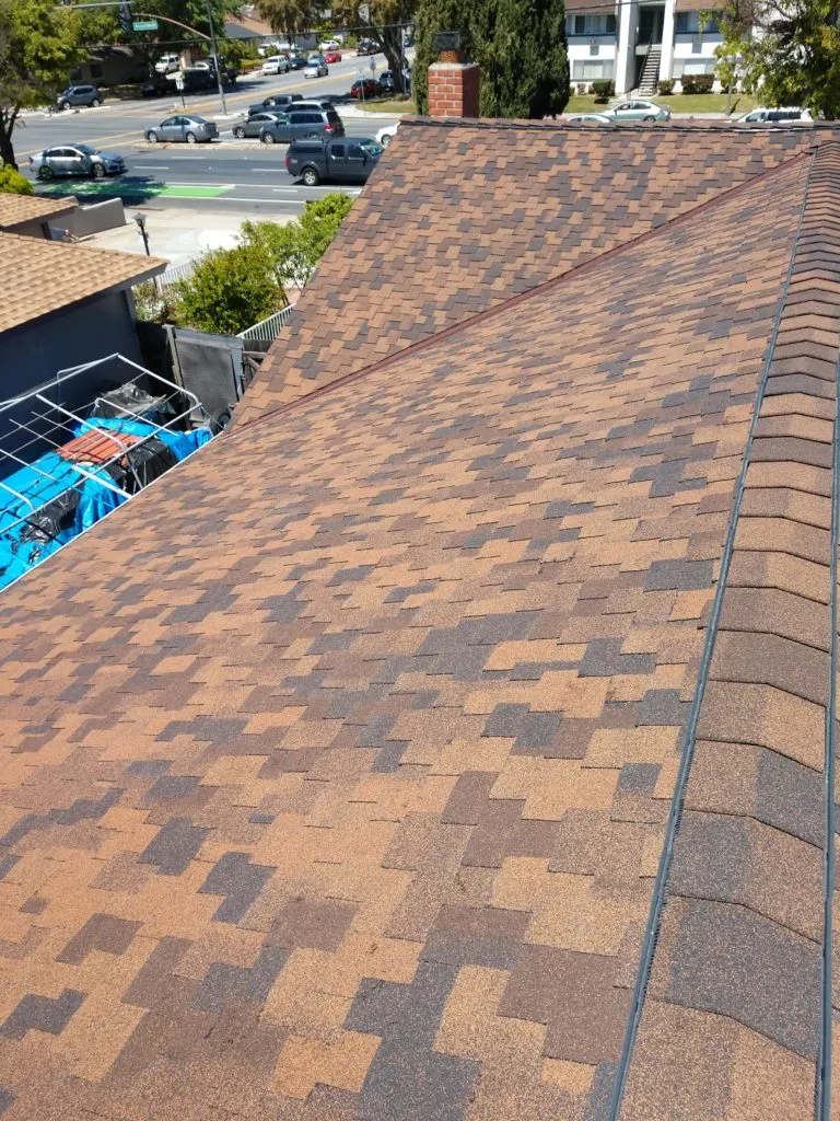Picture of The seamless alignment of shingles demonstrates Bay 101 Roofing, Inc.'s commitment to quality outcomes in residential roofing projects. With its expertise, the company has earned Diamond Certified. Copyright ©2025 Diamond Certified Resource. - Bay 101 Roofing, Inc.