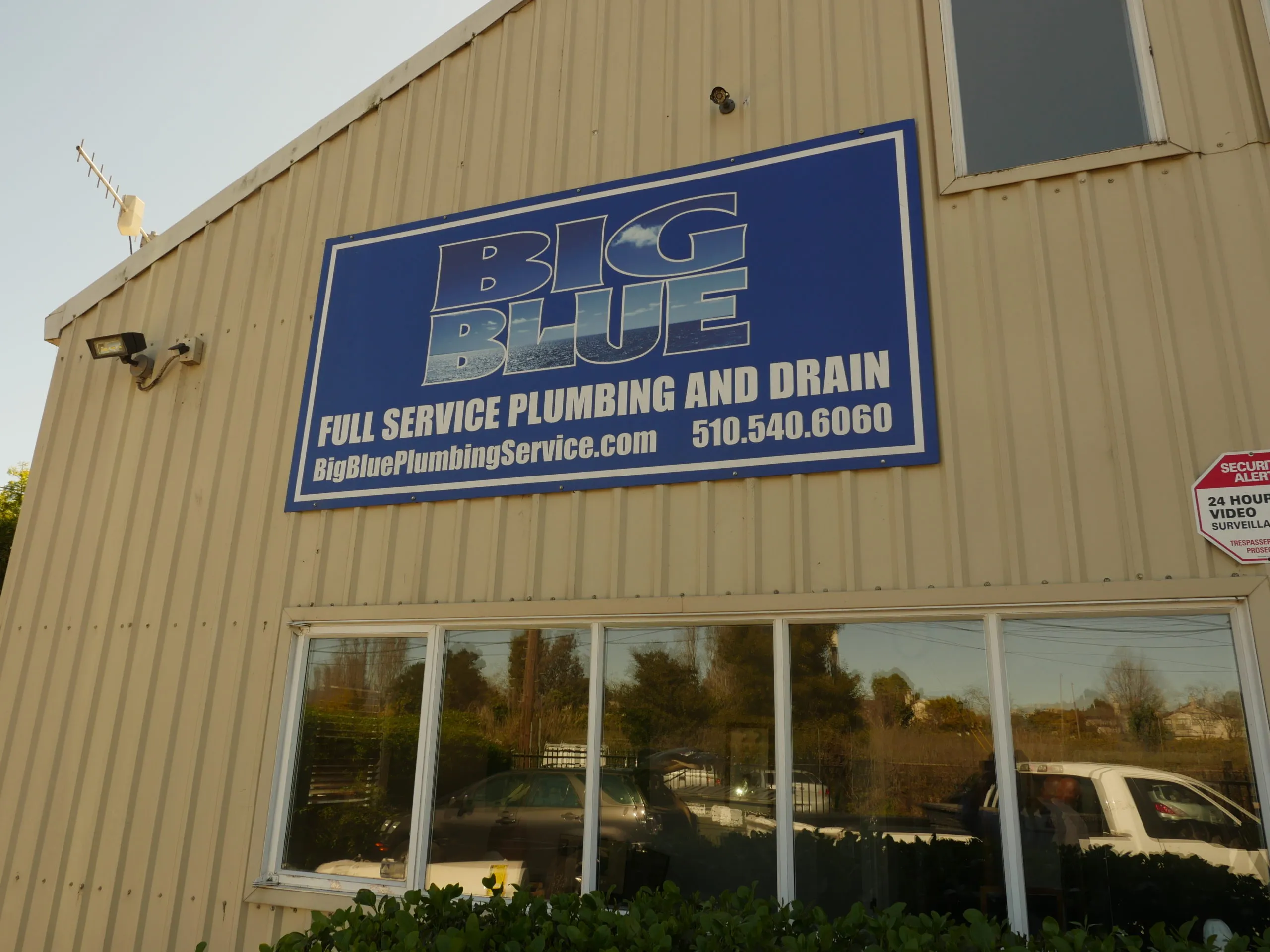 Picture of Outside Big Blue Plumbing, a prominent sign reflects their commitment to full-service solutions. Known for earning Diamond Certified, the company is recognized for expertise and quality. Copyright ©2025 Diamond Certified Resource - Big Blue Plumbing