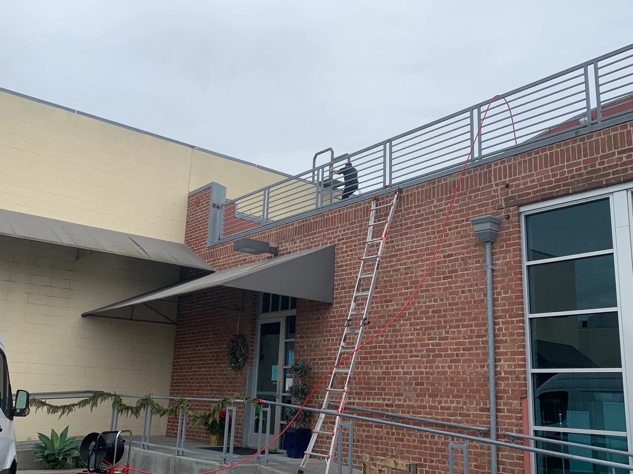 Picture of A technician from Chosen Rooter & Plumbing, Inc. skillfully navigates the rooftop, ensuring that plumbing systems are in optimal condition. This attention to detail reflects the company’s commitment to quality outcomes, earning them a reputation for excellence. Trust in their expertise for all your plumbing needs. Copyright ©2025 Diamond Certified Resource - Chosen Rooter & Plumbing, Inc.
