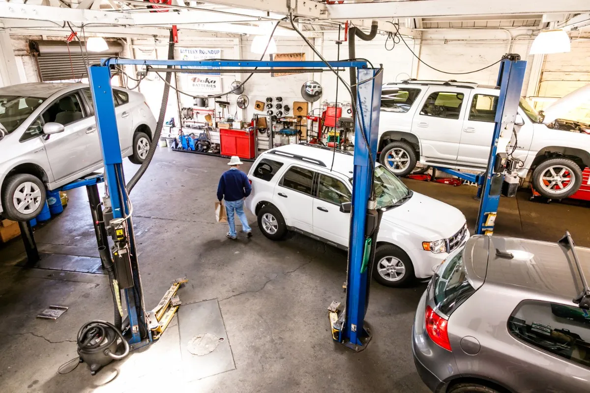 Picture of In the bustling hub of Dana Meyer Auto Care, a technician navigates through a workshop where vehicles await expert attention. Known for their high customer satisfaction ratings, the team ensures top-notch service. Copyright ©2025 Diamond Certified Resource

 - Dana Meyer Auto Care