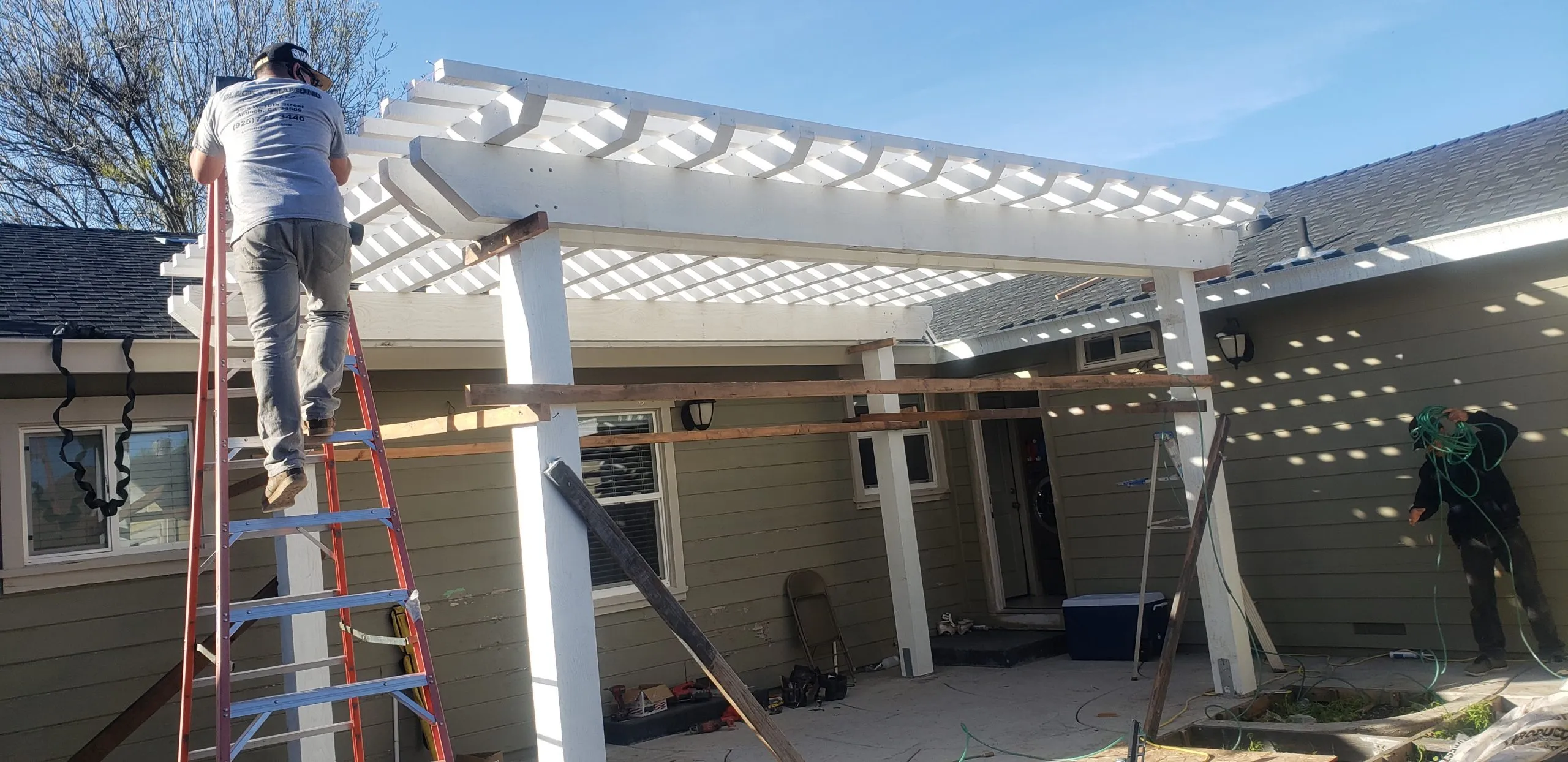 Picture of A Ramos Construction, Inc. crafts another quality pergola, demonstrating their expertise in outdoor structures. Consistently achieving the Highest in Quality rating, the company elevates outdoor spaces to new heights. Copyright ©2025 Diamond Certified Resource

 - A Ramos Construction, Inc.