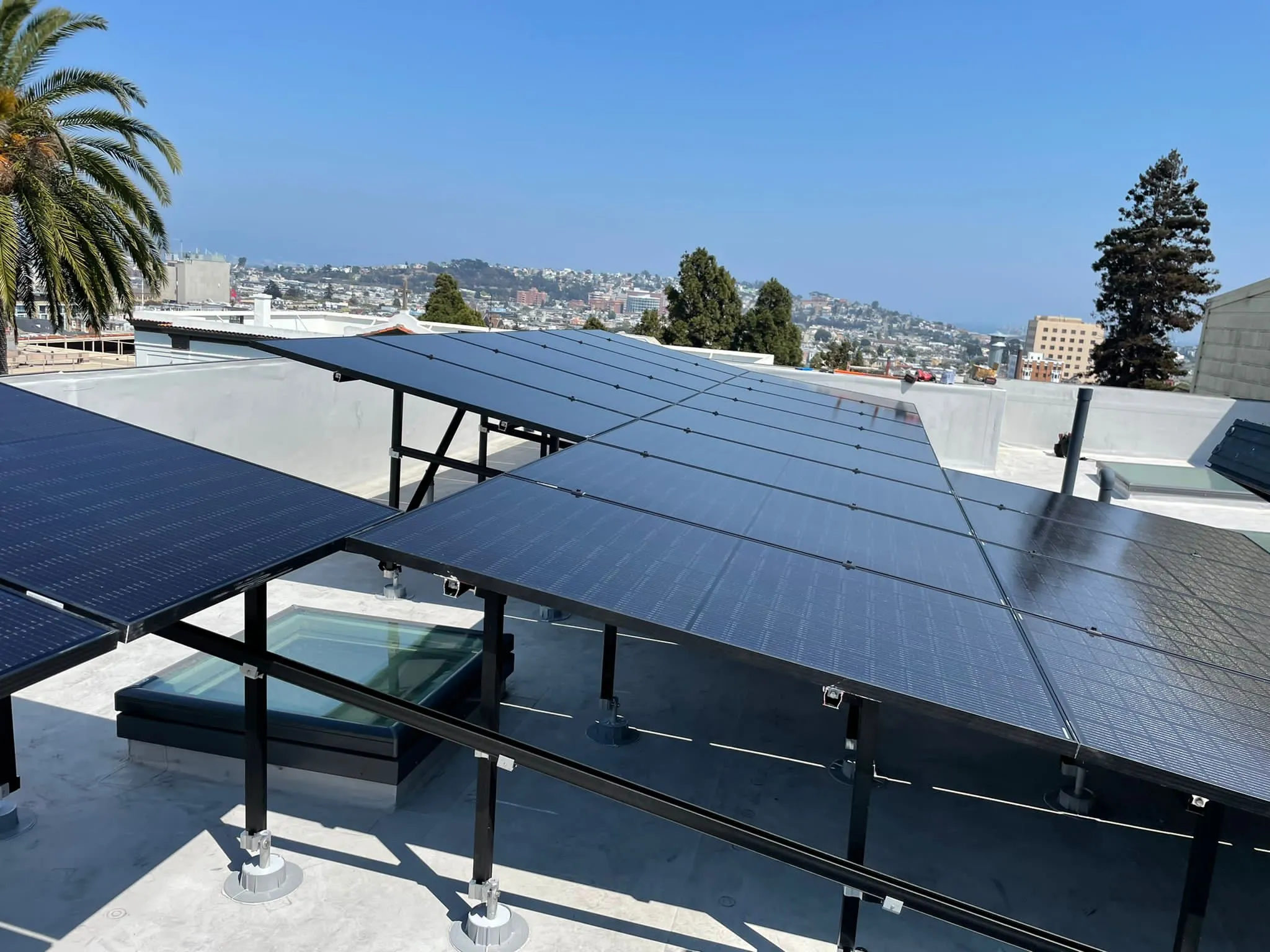 Picture of SolarUnion's sleek solar panel installation integrates seamlessly with the urban skyline, reflecting a commitment to sustainable energy solutions. The company focuses on quality outcomes, consistently achieving a Highest in Quality rating. Copyright ©2025 Diamond Certified Resource - SolarUnion