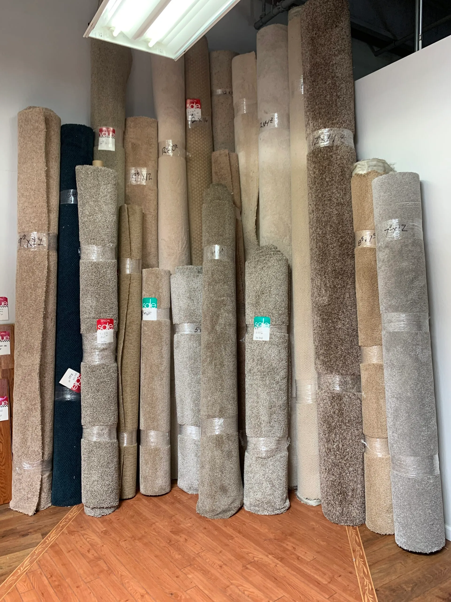 Picture of In a quiet corner of Abbey Carpets by Fashion Floors, an array of carpet rolls stands tall, ready to transform spaces with warmth and style. These selections reflect the company's commitment to quality outcomes, ensuring customer satisfaction. Copyright ©2025 Diamond Certified Resource

 - Abbey Carpets by Fashion Floors