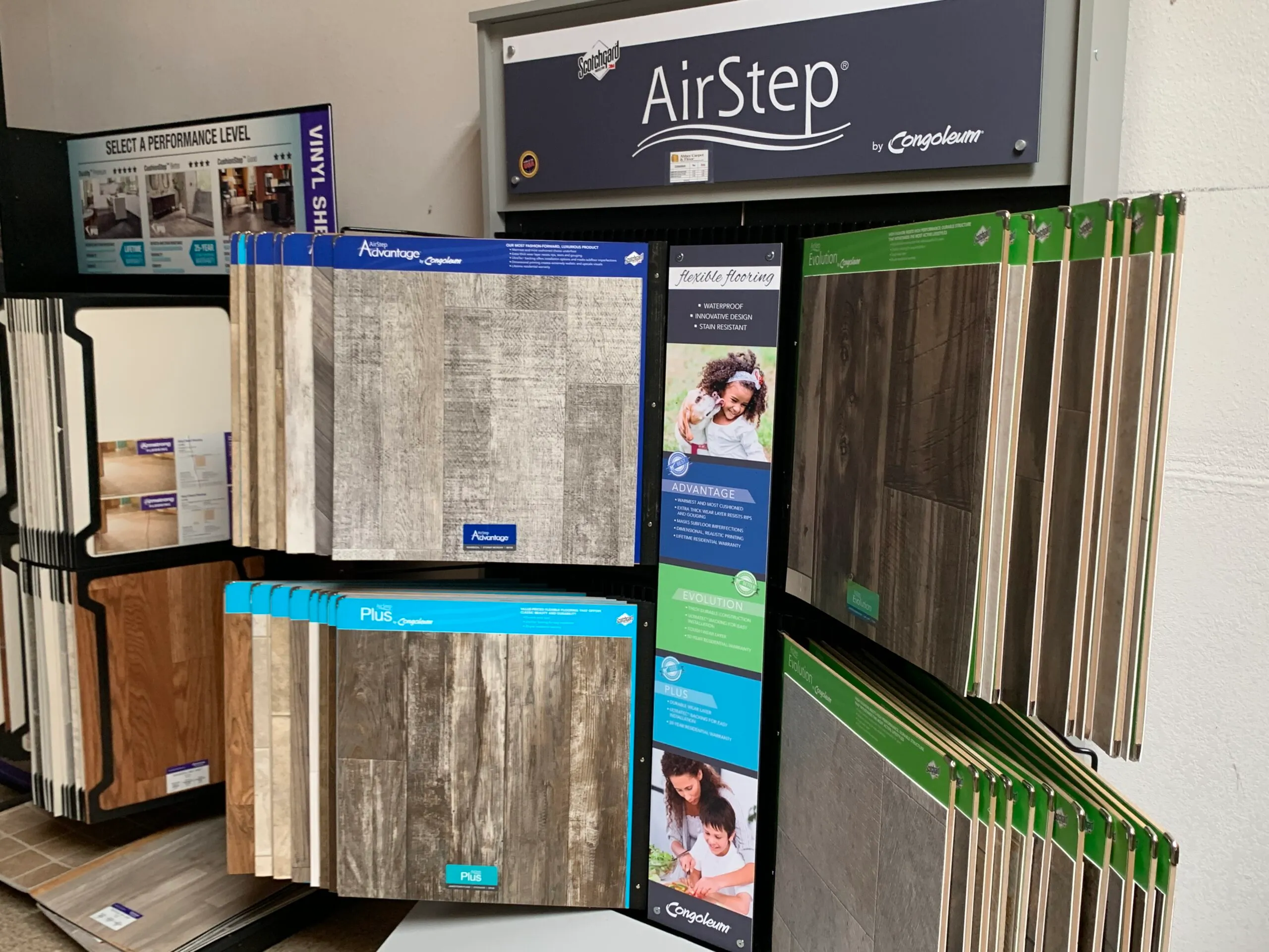 Picture of Amid a display showcasing diverse vinyl flooring options at Abbey Carpets by Fashion Floors, the companyâ€™s commitment to quality is evident. Recognized for expertise and quality, this dedication ensures customers find the perfect match for their spaces. Copyright ©2025 Diamond Certified Resource

 - Abbey Carpets by Fashion Floors