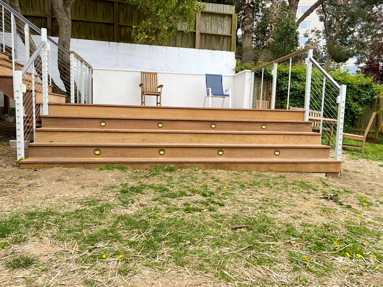 Picture of A carefully crafted wooden deck with integrated lighting hints at the meticulous attention to detail characteristic of Electro-Integrity. Known for its expertise and quality, the company enhances outdoor spaces with precision and care, reflecting its top-rated commitment to customer satisfaction. Copyright ©2025 Diamond Certified Resource

 - Electro-Integrity